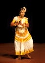 Mohiniyattam (Dance of enchantress) performer Royalty Free Stock Photo