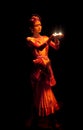 Mohinyattam (Dance of the enchantress) performer Royalty Free Stock Photo