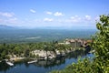Mohonk Mountain House and Mohonk Lake Royalty Free Stock Photo