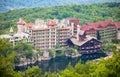 Mohonk Mountain House with Sky Top Tower Aerial view Royalty Free Stock Photo