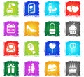 mohter day icon set Royalty Free Stock Photo