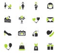 mohter day icon set Royalty Free Stock Photo