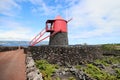Moinho Do Frade Windmill, Pico island, Azores Royalty Free Stock Photo