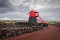 Moinho Do Frade Windmill, Pico island, Azores Royalty Free Stock Photo