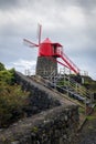 Moinho Do Monte Windmill, Pico island, Azores Royalty Free Stock Photo