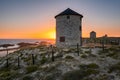 Moinhos de Apulia mills near the beach, in Portugal