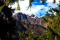 Mointain range of Himalayan mountains in Himachal Pradesh Royalty Free Stock Photo