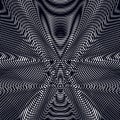 Moire pattern, op art background. Relaxing hypnotic backdrop wit Royalty Free Stock Photo