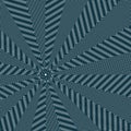 Moire pattern, op art vector background. Relaxing hypnotic Royalty Free Stock Photo
