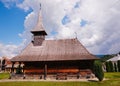 Moisei Wooden Church in Maramures Royalty Free Stock Photo