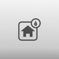 Moist house icon