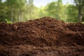 Moist Pile soil ground. Generate Ai