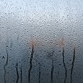 The moisture distorts the view adding an abstract quality to Royalty Free Stock Photo