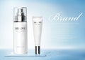 Moisture skincare product ads Royalty Free Stock Photo