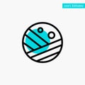 Moisturizer, Proceed, Protein, Strong Hair turquoise highlight circle point Vector icon