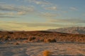 Mojave desert dawn landscape sky clouds mountain range c Royalty Free Stock Photo