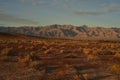 Mojave desert dawn landscape sky clouds mountain range c Royalty Free Stock Photo