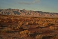 Mojave desert dawn landscape sky clouds mountain range Royalty Free Stock Photo