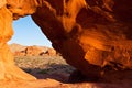 Mojave Desert Red Rock Natural Arch Sunrise Royalty Free Stock Photo
