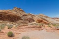 Mojave Desert Rock Formations at Valley of Fire State Park, Nevada, USA Royalty Free Stock Photo