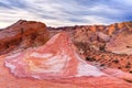 Mojave Desert Sandstone Rocks At Sunrise