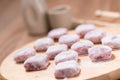 moji , Kagami mochi , Mochiko , sweet on wood table , Japan sweet