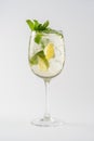 Mojito alcoholic cocktail in glass glass