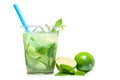 mojito cocktail in plastic cup Royalty Free Stock Photo