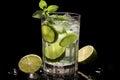 Mojito Glass Silhouette Elegance