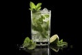 Mojito Glass Silhouette Elegance