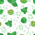 Mojito seamless pattern.