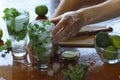 Mojito, summer party, Homemade cocktail, party, Mint, rum, lime,