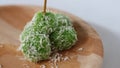 Mojokerto's green klepon cake - yess