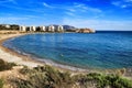 Mojon beach in Isla Plana, Cartagena, Murcia, southern Spain