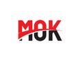 MOK Letter Initial Logo Design