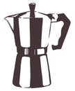 Moka Coffee - Moka coffee pot vector illustration