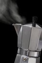 Moka express coffee maker Royalty Free Stock Photo