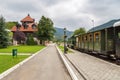 Railway station on Mokra Gora in the Tara mountains, Mokra Gora, Serbia. Royalty Free Stock Photo