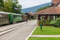 Railway station on Mokra Gora in the Tara mountains, Mokra Gora, Serbia. Royalty Free Stock Photo