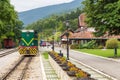 Railway station on Mokra Gora in the Tara mountains, Mokra Gora, Serbia. Royalty Free Stock Photo