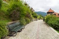 Railway station on Mokra Gora in the Tara mountains, Mokra Gora, Serbia. Royalty Free Stock Photo