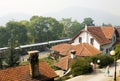 MOKRA GORA, SERBIA - AUGUST 26, 2012: The railway station Mokra Gora in Serbia Royalty Free Stock Photo