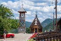 Church in main square in Kustendorf, Drvengrad