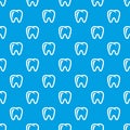 Molar pattern vector seamless blue