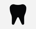 Molar Teeth Icon. Dental Teeth Dentist Care Mouth Oral Enamel Root Cavity Shape Silhouette Clipart Artwork Symbol Sign Vector EPS Royalty Free Stock Photo