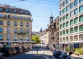 The Molard tower in Geneva Royalty Free Stock Photo