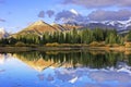 Molas lake and Needle mountains, Weminuche wilderness, Colorado Royalty Free Stock Photo