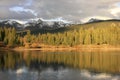 Molas lake and Needle mountains, Weminuche wilderness, Colorado Royalty Free Stock Photo