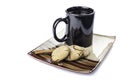 Molasses cookie with coffee Royalty Free Stock Photo