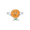 Molasses cookies cartoon character design concept showing silent gesture